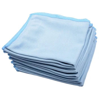 

Microfiber Glass Cleaning Cloths,Quickly Clean Windows, Windshields, Mirrors, and Stainless Steel - 8 Pack (12X12 In)