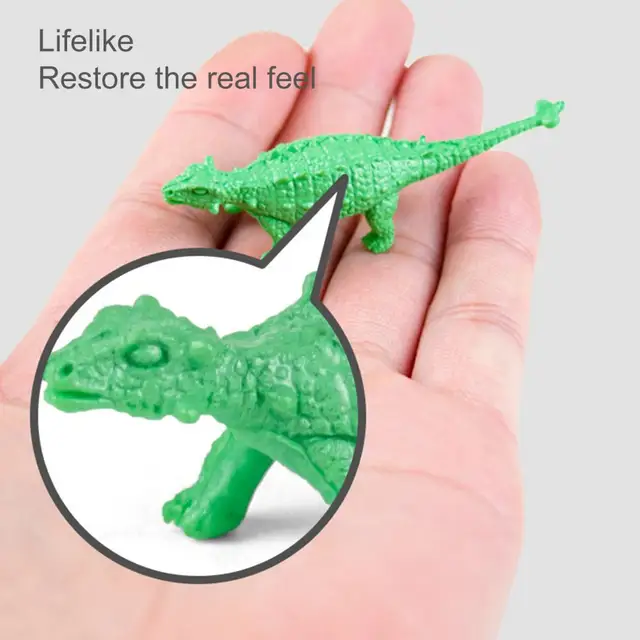 12Pcs/ 24Pcs Dinosaur Toys Cognitive Ability Burrs-free Smell-less Mini Dinosaur Figure Toys Set for Children 5