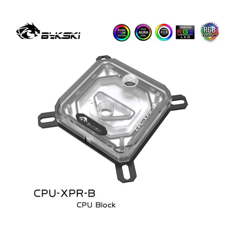 Водяной блок для процессора Bykski Intel 1150 1151 1155 1156 2011 2066 кулер 2 0 5 в RBW обновленная