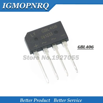 

10pcs GBL406 GBL408 4A 600V BL406 ZIP rectifier bridge pile of single DIP-4 new