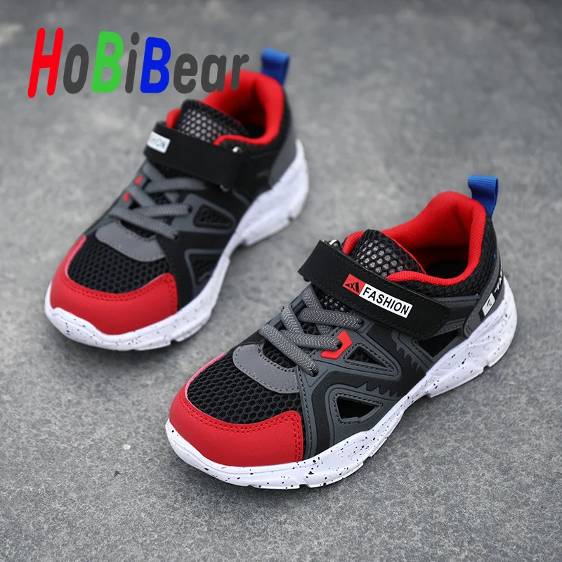 

New Trend Boys Shoes Mesh Breathable Kids Boys Walking Sneakers Hook & Loop Child Sport Shoes Boy Cheap Boys Brand Sneakers