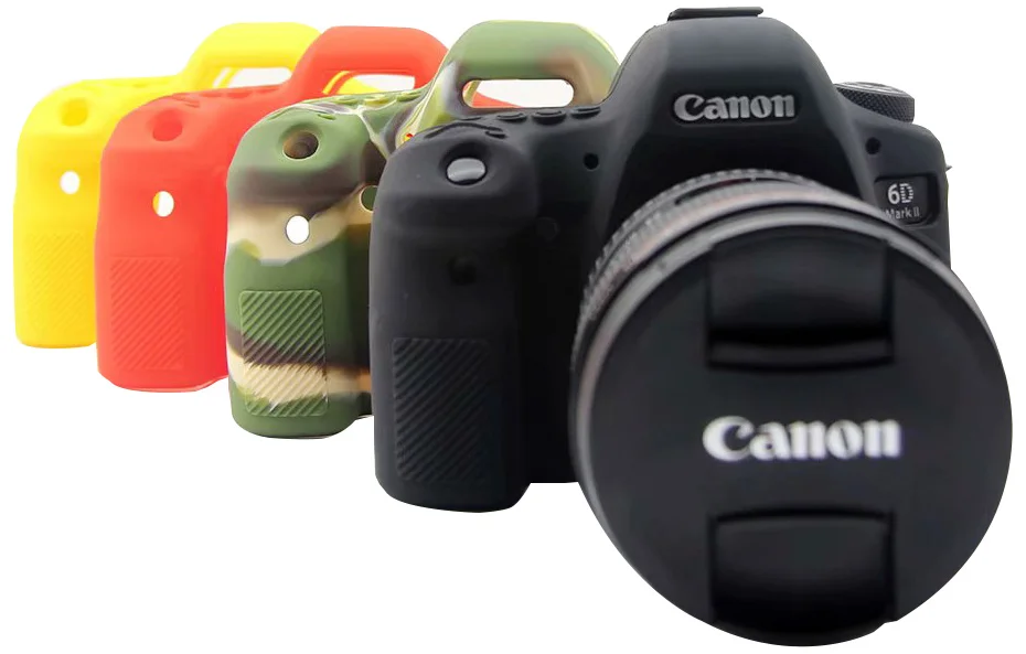 TENENELE Мягкий силиконовый чехол для Canon EOS 6D Mark II 2 цвета резиновый защитный чехол для корпуса для Canon 6D2 сумки для камеры аксессуары