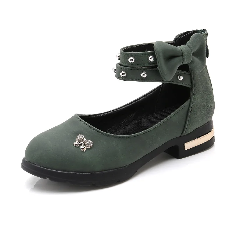 Spring Autumn New Student Girls shoes Children Rhinestone princess shoes Kids teenager party shoes Girls 4-16Years old Kids