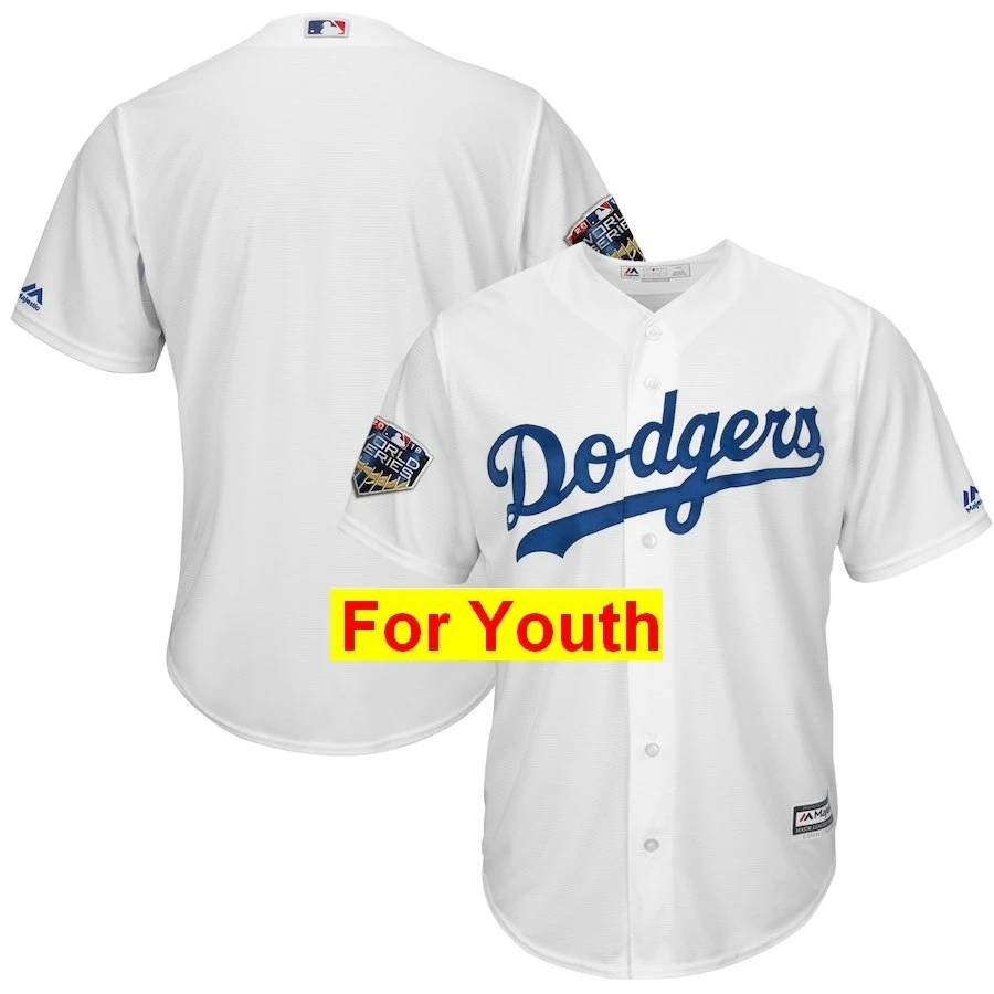 Белый Молодежная Джерси#8 Manny 27 Matt Kemp 74 Jansen 13 Max Muncy 66 Yasiel Puig World - Цвет: Белый