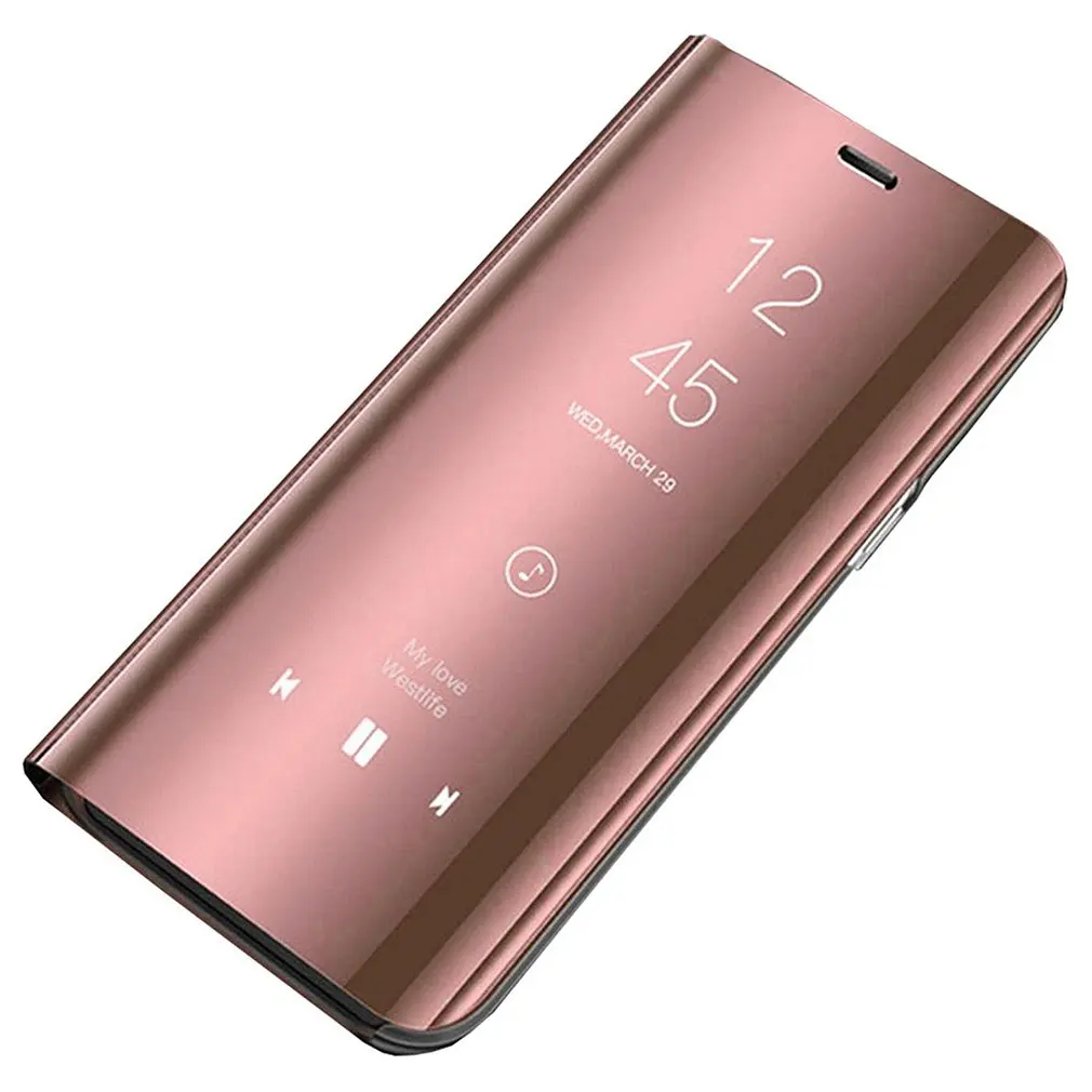 Подходит для IPhone 11 мобильный чехол для телефона для Iphone XS Max вертикальный зеркальный умный защитный кожаный чехол