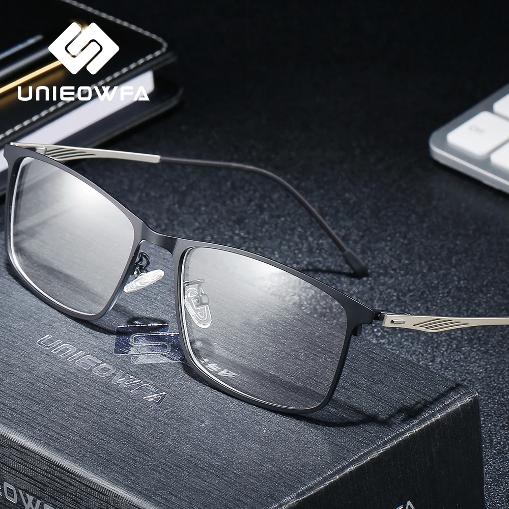 

High Quality Alloy Prescription Frame Glasses for Men Optical Myopia Eye Glasses Frame Clear Full Frame Eyeglasses Spectacles