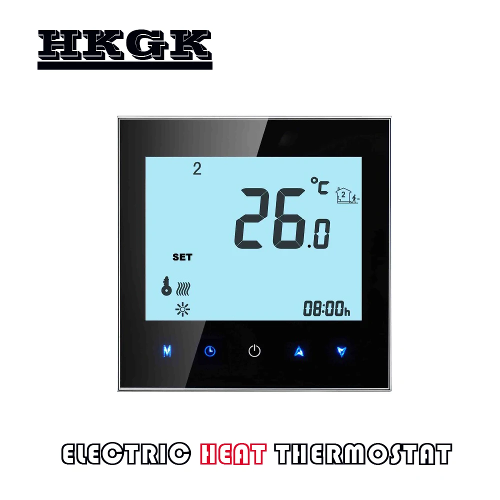 

EU 95-240VAC Dual sensor heating thermostat control for electric heat,heating cable,electric heating film