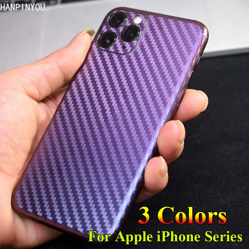 Для Apple iPhone 11 Pro Xs Max SE 5 6 6S 7 8 Plus 3D градиентная углеволоконная задняя крышка