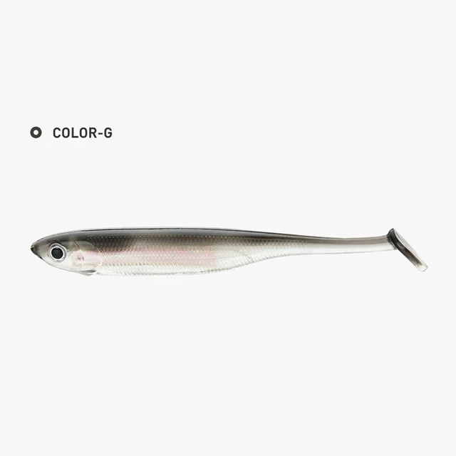 B&U 10cm 12.8cm Fishing Soft Bait T Tail fish artifical bait Fishing Lures Rainbow Color Sequin Swing Fishing Spinner Bait BLACK