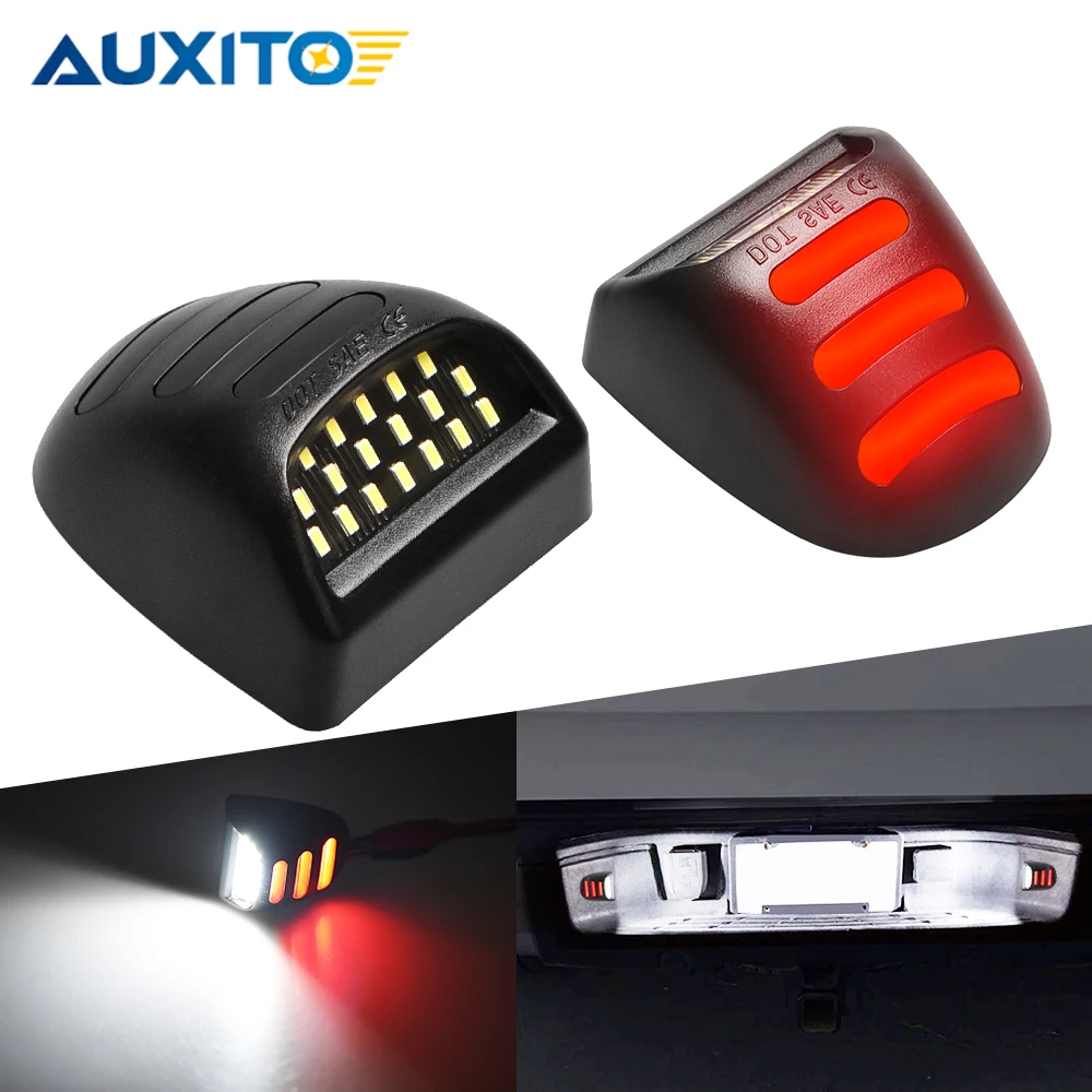 2pcs LED No Error License Plate Light For Cadillac Escalade Chevy