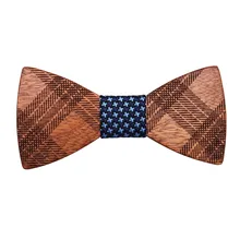 Деревянный галстук-бабочка ручной работы, мужской костюм унисекс, рубашка, бизнес стиль, Свадебная вечеринка, высокое качество, модный классический трендовый деревянный галстук-бабочка для взрослых