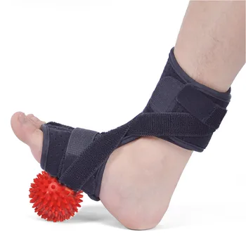 

1 PC Foot Support Shock Absorb Orthotic Night Splint Pain Relief Left Right Breathable Massage Ball Soft Adjustable Strap