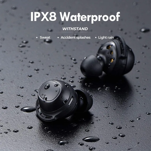 Mpow M30 Plus Bluetooth 5.0 True Wireless Earbuds 100h Playtime iPX8 Sweatproof TWS Earphones USB-C Charging For iPhone Xiaomi 5