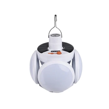 

42LED Solar Light Outdoor Tent Light Waterproof 90 Fahrenheitold Rechargeable LED Light Bulb Garden Lights Lamp-US Plug