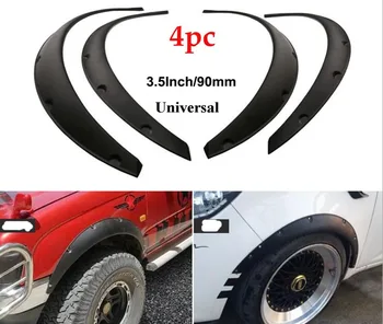 

A4Pcs 3.5"/90mm Universal Flexible Car Fender Flares Extra Wide Body Wheel Arches