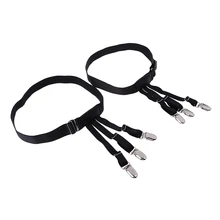 2 шт черные мужские женские рубашки для отдыха рубашки Носки держатель подвязки Зажим для ремня зажим нескользящий