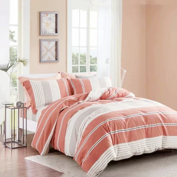 

Modern woven washed cotton mattress cover net red quilt cover pillowcase bed sheet large mattress protective cover pure cotton