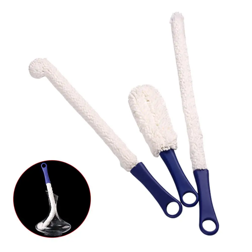 

Creative Cleaning Brush Long Neck Bendable Foam Tipped Goblet Glass Decanter Stemware Cup Washing Brush for Red Wine Cup Glasses