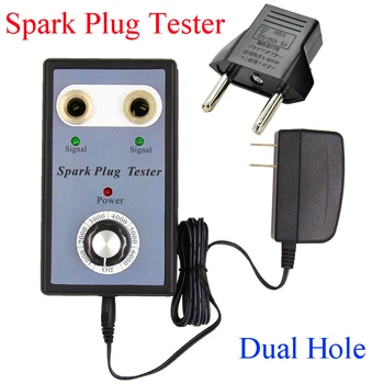

Car Spark Plug Tester Ignition Testers Automotive Diagnostic Tool Double Hole Analyzer for 12V Gasoline Vehicles Petrol Car