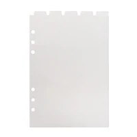 Sharkbang New Arrival  A5 A6 6 Holes Transparent Notebook Spiral Binder Index Separator Page Dividers 6 Pages Top Sseparator 2