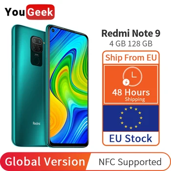 

Global Version Xiaomi Redmi Note 9 4GB 128GB NFC Smartphone Helio G85 Octa Core 48MP Quad Rear Camera 6.53" DotDisplay 5020mAh