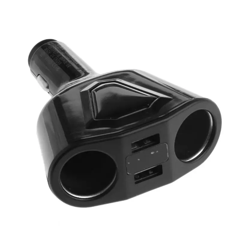 Автомобильное зарядное устройство с двойным usb-дисплеем, 2 гнезда для прикуривателя, 3,1 А