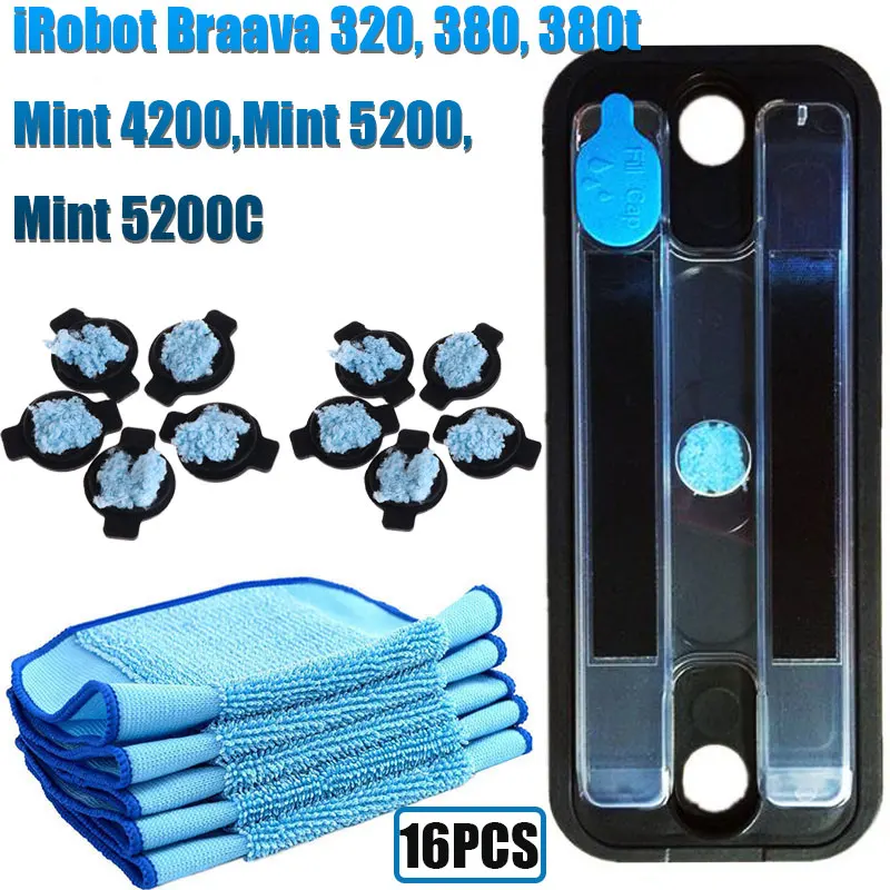 Комплект запасных частей резервуар iRobot Braava 320 380 Mint 4200 5200 пылесос для уборки |