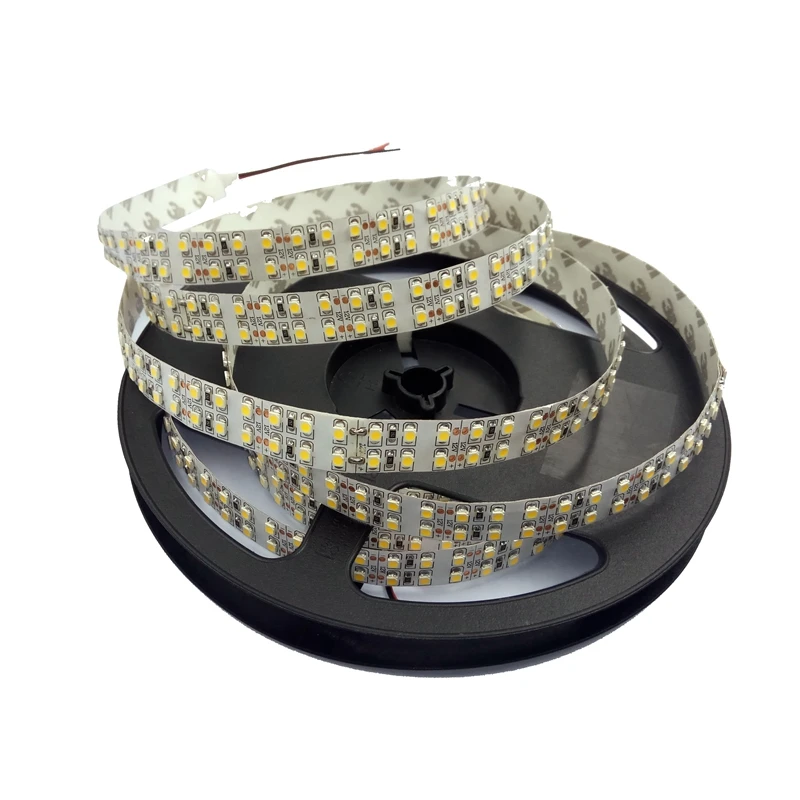 

Double Row LED Strip Light 240led/M 3528 Led tape 5M 1200leds Flexible Ribbon DC12V Non-waterproof IP20 Indoor White Warm White