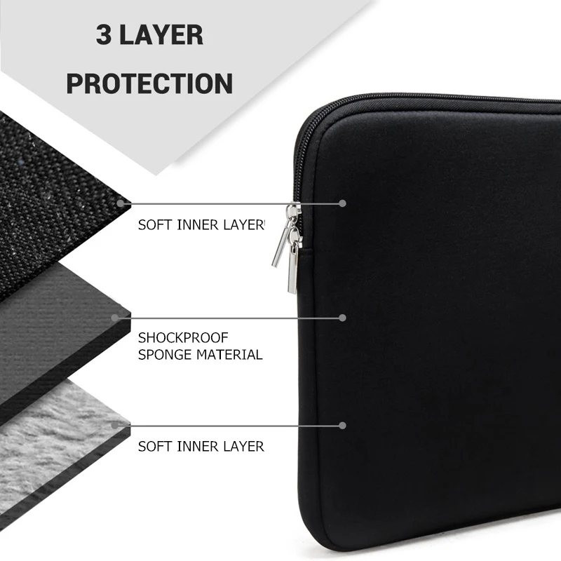 Сумка для ноутбука чехол для Macbook Air Pro 11 12 13 14 15 Xiaomi lenovo Asus Dell hp notebook Sleeve 13,3 15 15,6 дюймов, защитный чехол