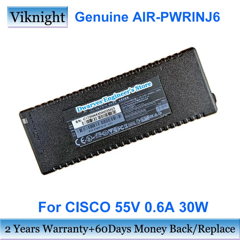 Genuine Airpwrinj6 55v 0.6a Ac Adapter Manjn4 For Cisco Airap1802