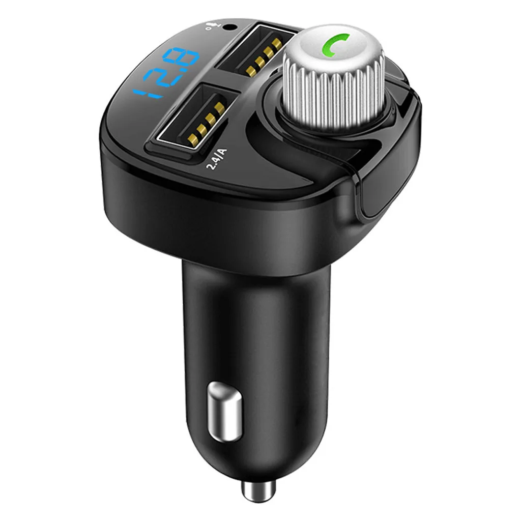 Розетка для автомобильного прикуривателя версия Bluetooth 3,0 в автомобиле беспроводной fm-передатчик MP3 радио адаптер 2 USB Автомобильные зарядные устройства# Ger