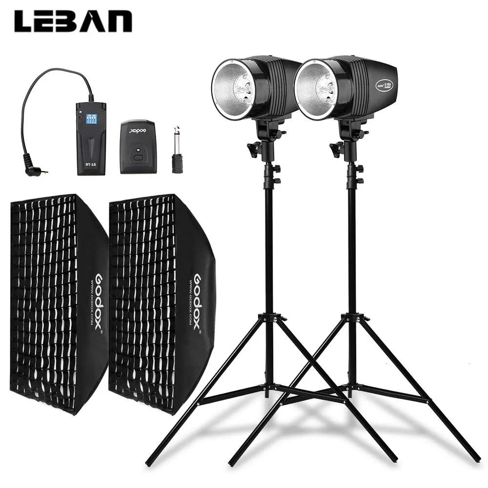 Godox 2x K180a 360ws Strobe Studio Flash Light Kit + Rt16 Trigger