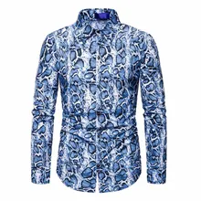 Повседневные рубашки с принтом на Хэллоуин, мужские осенние и зимние модные вечерние рубашки с длинным рукавом, высокое качество, распродажа