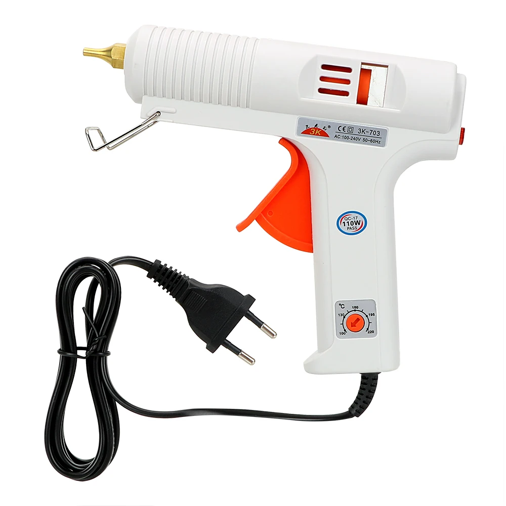DIYWORK Temperature Adjustable Hot Melt Glue Gun 110W Craft Repair Tool Muzzle Diameter 11mm Constant Temperature Heating Up