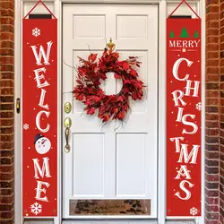 Рождественские украшения, подвесные рождественские баннеры, рождественские подвесные вывески для помещений, наружных дверей