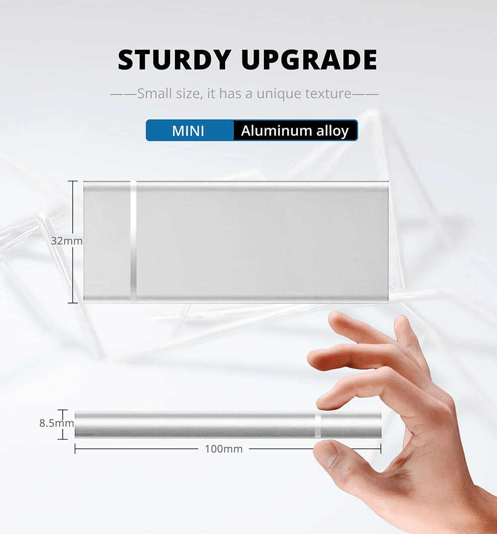 USB 3,1 Персонализированные мобильный жесткий диск типа C оптом M.2 SSD 64G 128G 256G 512G 1T заказной внешний жесткий диск