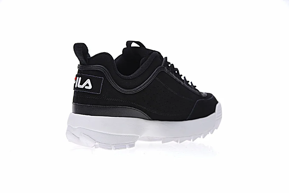 Женские кроссовки Fila Disruptor II 2, кроссовки для бега, черные, белые, серые, плотные, для ног, для ремонта, леггинсы, для бега, FW0165-019, 36-41