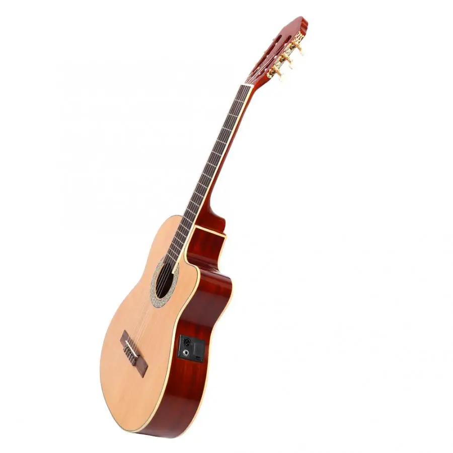 39 дюймов, классика Cutaway гитарный набор с электрической коробкой пикап Capo плечевой ремень сумка для переноски