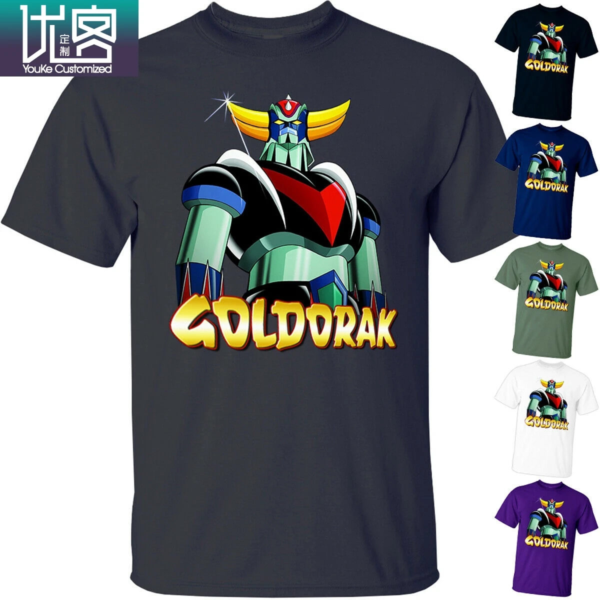 

MANGA: Goldorak V3 UFO Robo Grendizer 1975 T Shirt (BLACK) All sizes S-5XL
