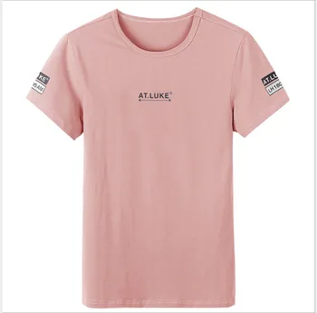 

Summer new women's street letter characters print loose short-sleeved T-shirt 9476