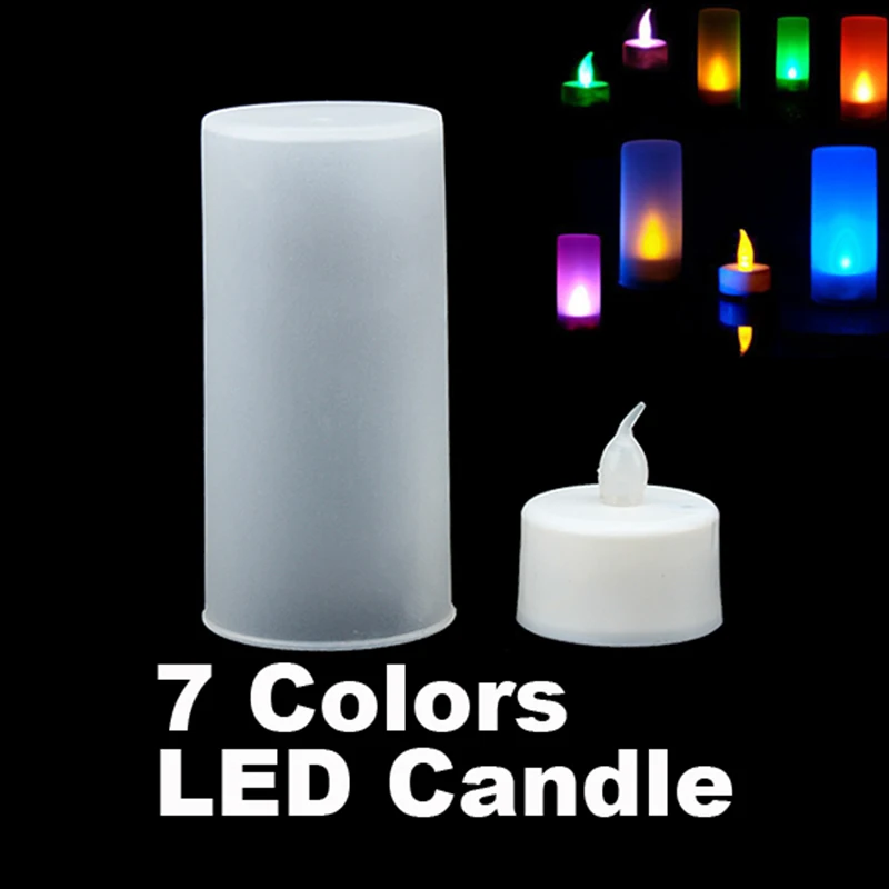 LED Electronic Color Change Flicker Candle Light Home Party Decor MU8669