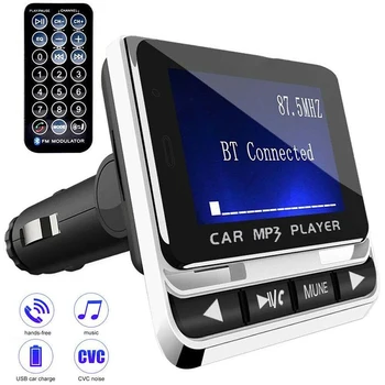 

Dual USB Car Charger Handsfree Car bluetooth Handsfree Kit Wireless FM Transmitter MP3 Player USB Charger Compatible For Phone