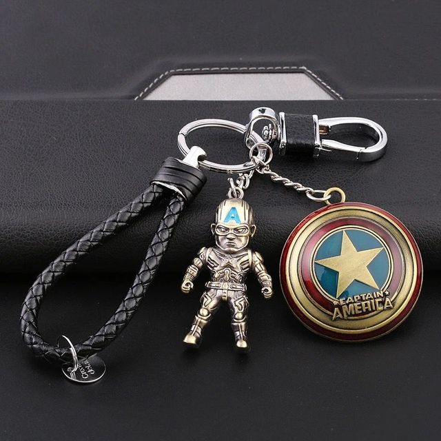 lovers key ring male and female movie superhero role  key chain mobile phone bag pendant gift