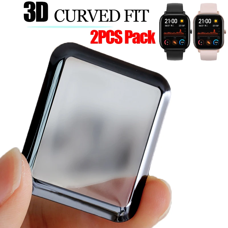 2 шт. чехол для Huami Amazfit GTS защита экрана полностью мягкая 3D изогнутая Защитная