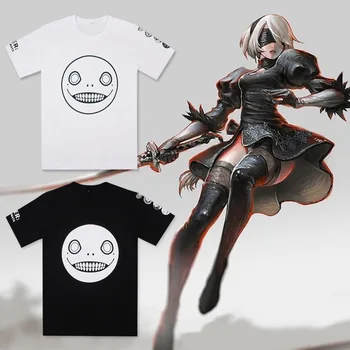

New Game NieR:Automata T-shirt NieR:Automata 2B YoRHa T Shirt Fashion Cool Men Cotton Short Sleeve Tee Custom cosplay Tee Shirt