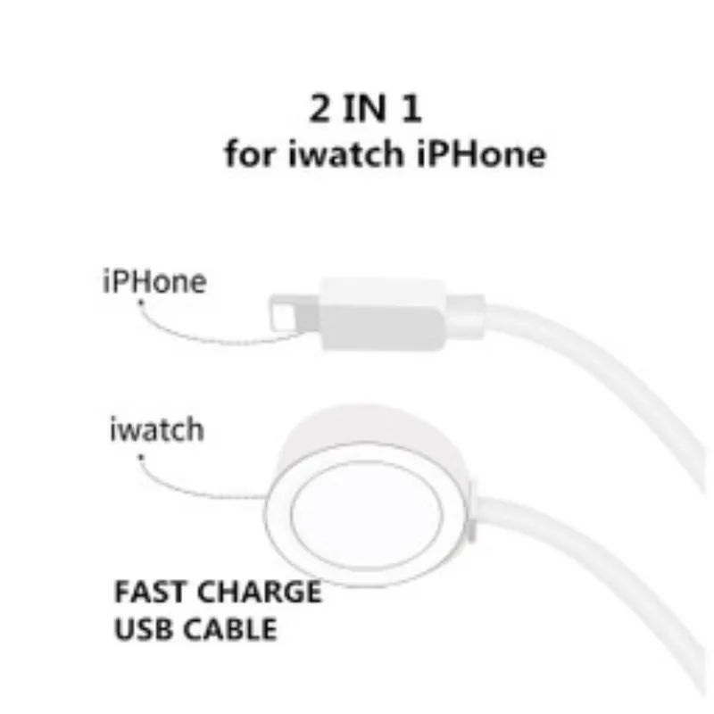 Phone Watch Charger Micro USB Type-C Android 4in1,3in1,2in1 Charging Cable Dock For iphone Apple Watch  iWatch Xiaomi Samsung 