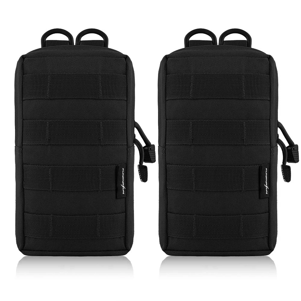 2pcs Tactical Molle Smartphone Pouch Bag Utility Gadget Pouch Phone Tool Holders 