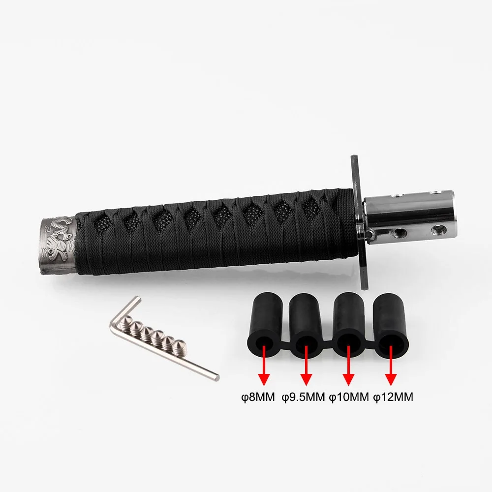 Universal 200MM/300MM JDM Katana Samurai Sword Shift Knob Shifter With Adapters Gear Shift knob car accessories