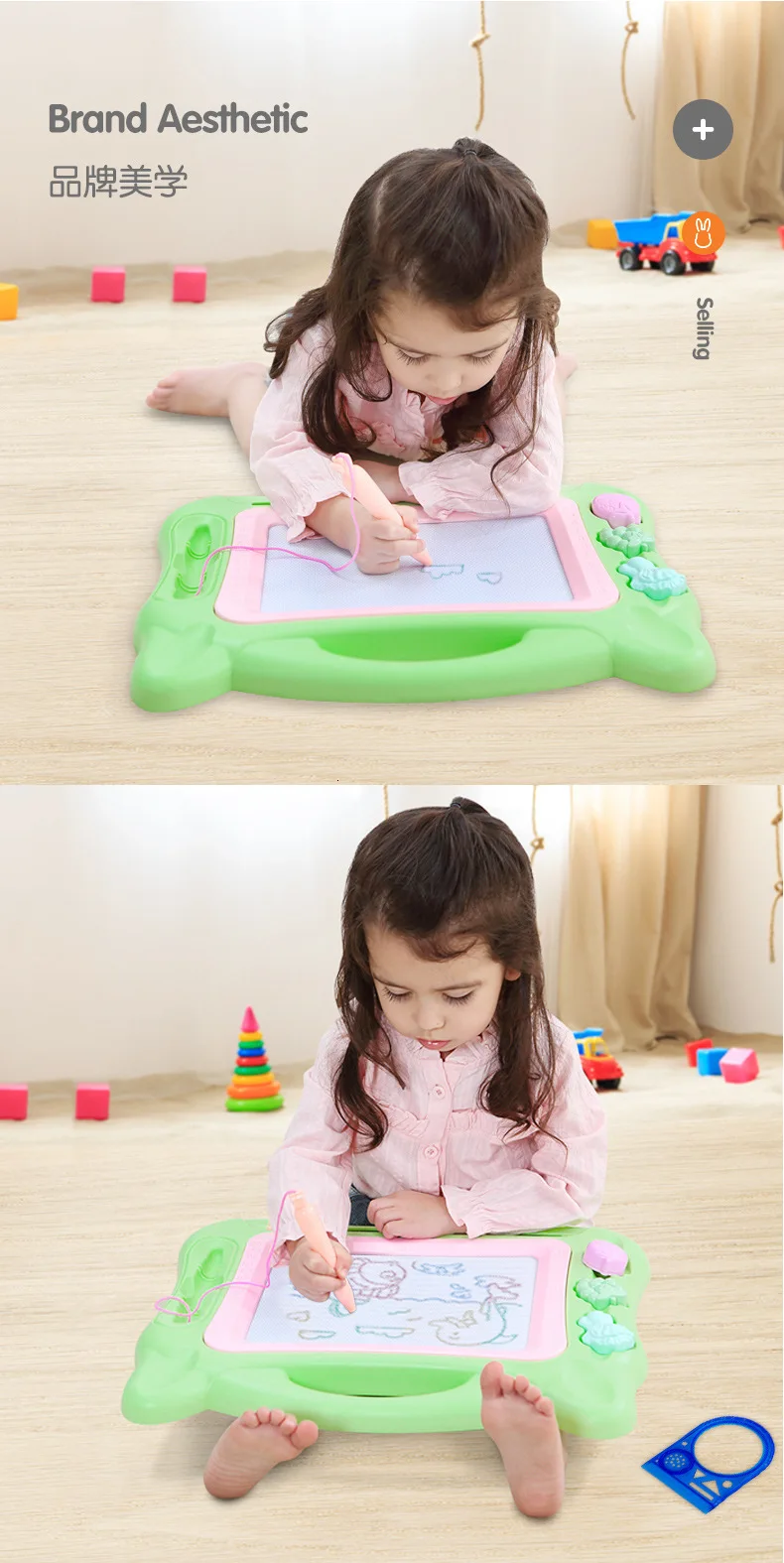 Tumama Sketchpad детская доска для рисования цветная Магнитная Волшебная Подушка для детей раннего возраста светильник для рисования развивающие игрушки
