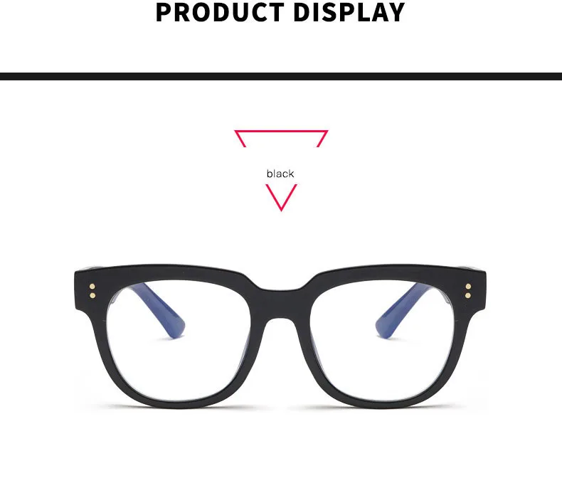 Fashion Cat Eye Glasses Frames Women Rivet Decoration Styles Optical Fashion Computer Glasses Transparent Frame